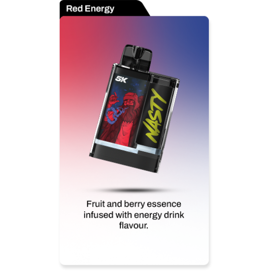 Nasty 5K Crystal Red Energy